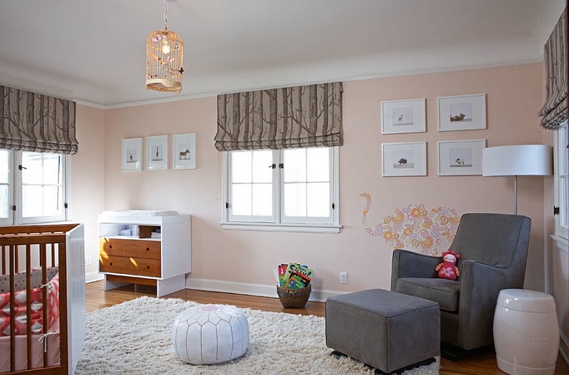 Space-saving poufs seem to be exceptionally popular in kids' rooms and nurseries