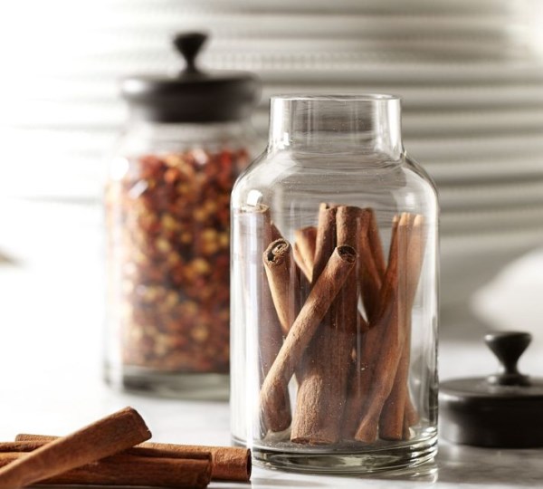 Spice jars from Pottery Barn