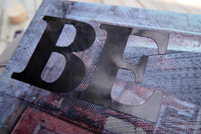 DIY Canvas WordArt Project