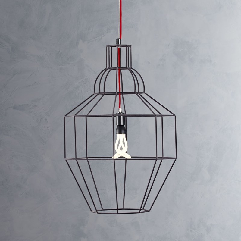 Steel pendant lamp