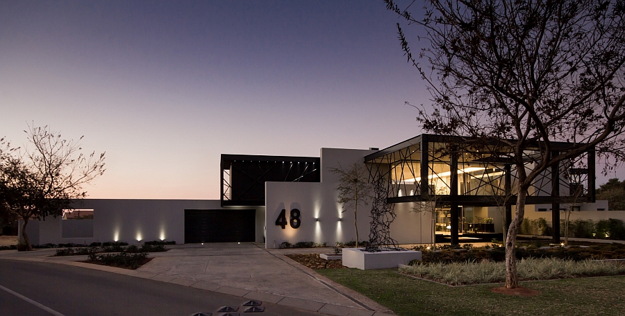 Street view of the stylish House Ber