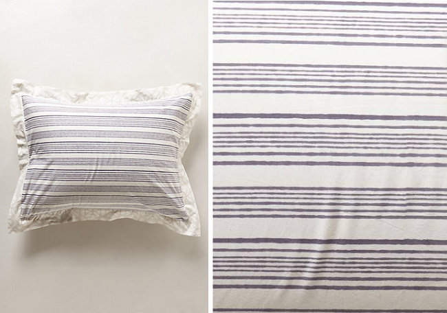 Striped sham with summer style