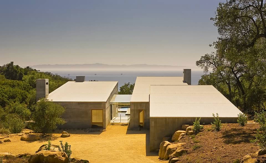 Stylish California residence offers lovely views of Toro Canyon Creek to the west