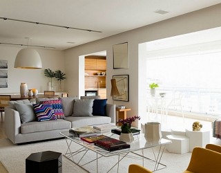 Posh Apartment In Brazil Captivates With Smart Accents Of Yellow And Green