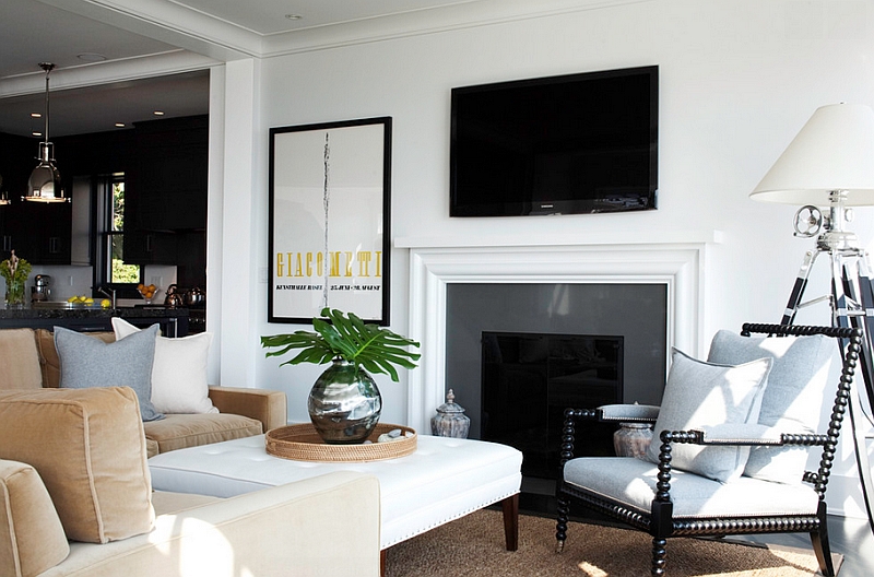 Black And White Living Rooms Design Ideas