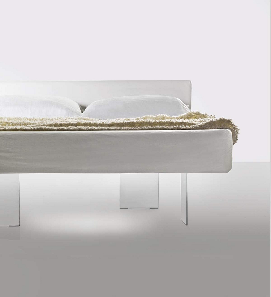 The transparent glass base of the iconic Air bed