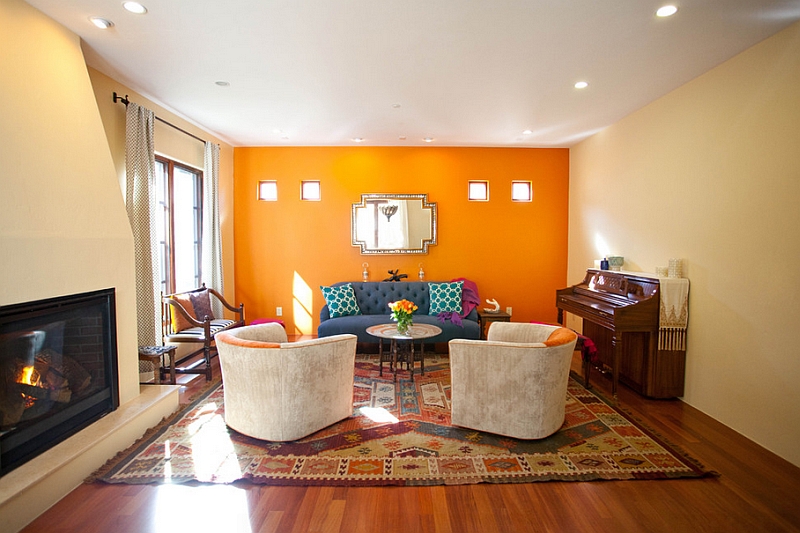 Warm and inviting Moroccan living room