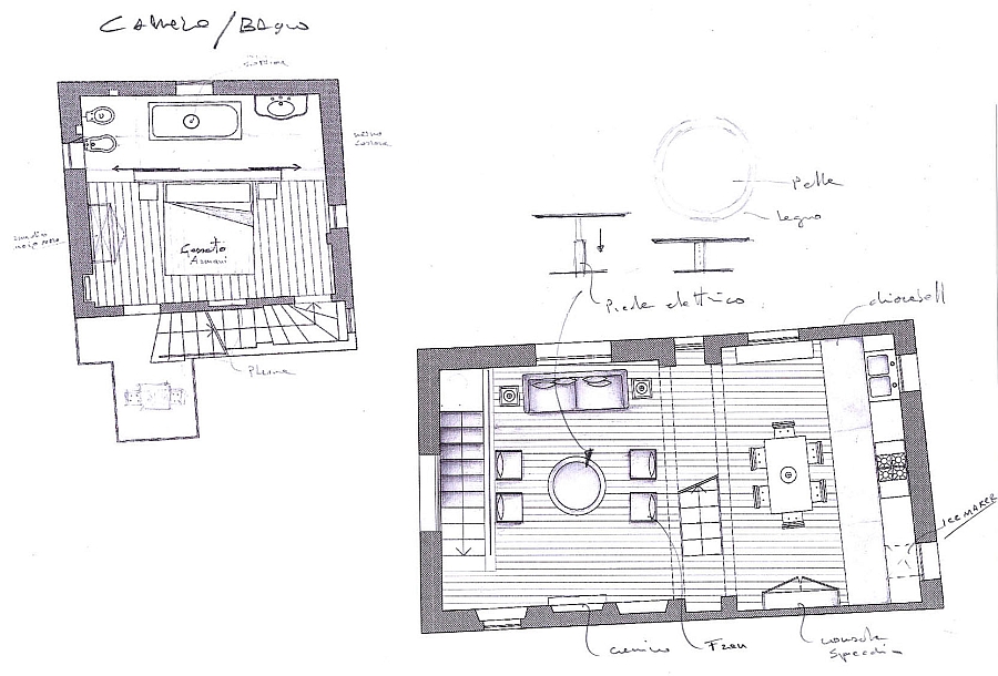 A sketch of the revamped tower suite in Florence