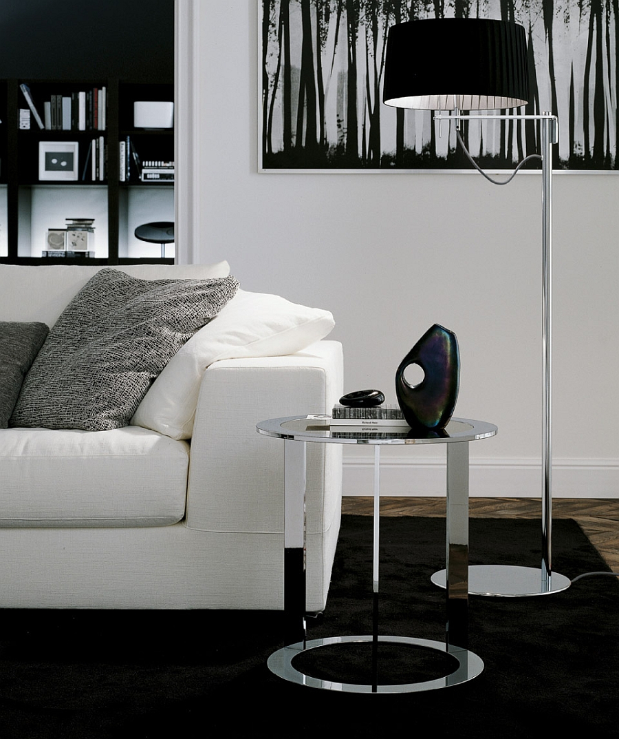 Beautiful side table from Jesse reminds us of the iconic Eileen Gray side table