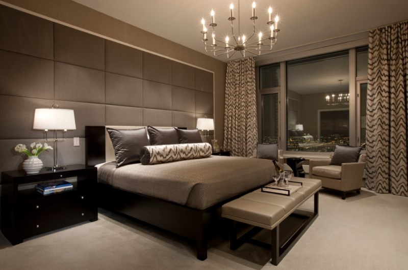 City bedroom with luxe details