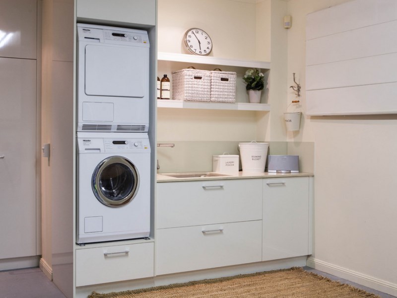 Clean and tidy laundry room