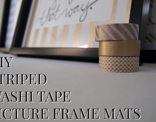DIY Washi Tape Picture Frame Mats Add Sizzle To Your Home!