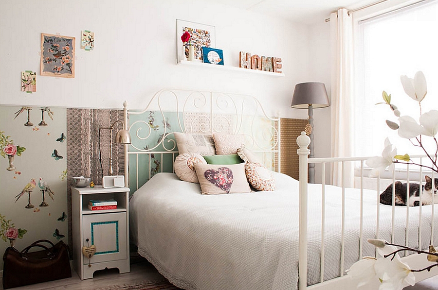 DIY and Flea market finds bring inimitable style to the bedroom [From Louise de Miranda]