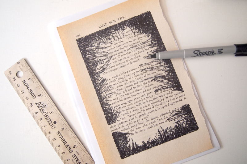 DIY: Turn Old Book Pages Into Artwork