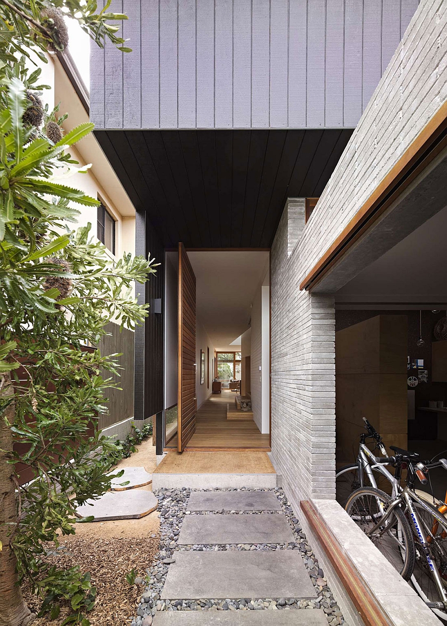 Entrance of the elegant modern Sydney home