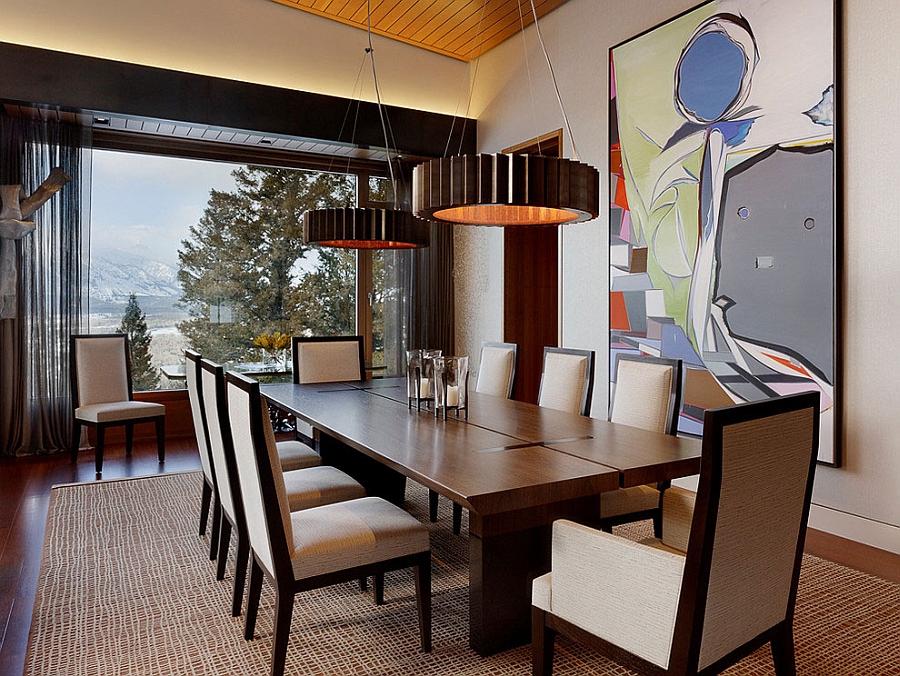 Fabulous dining room with gorgeous mountain views