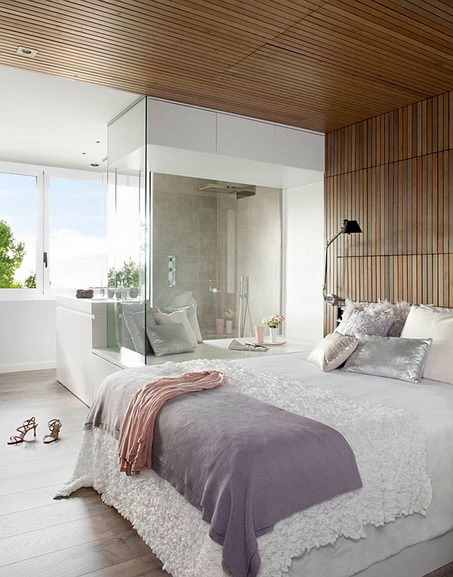 Fashionable contemporary bedroom exudes luxury [Design: Opad]