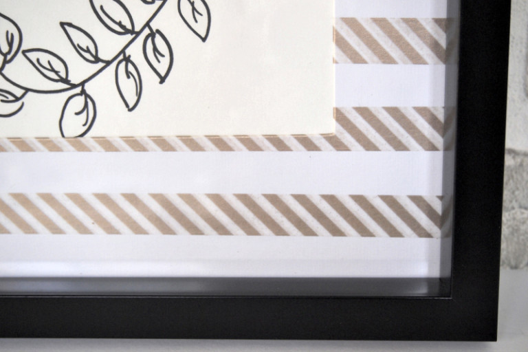 Washi Tape Picture Frame Mats DIY Project, Decorating Idea