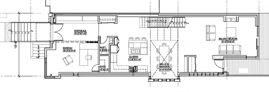 Floor plan of Residence Landsowne in Westmount, Montreal