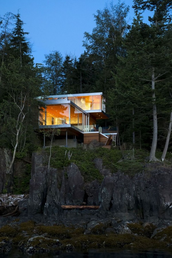 Gambier Island House has a boat only access