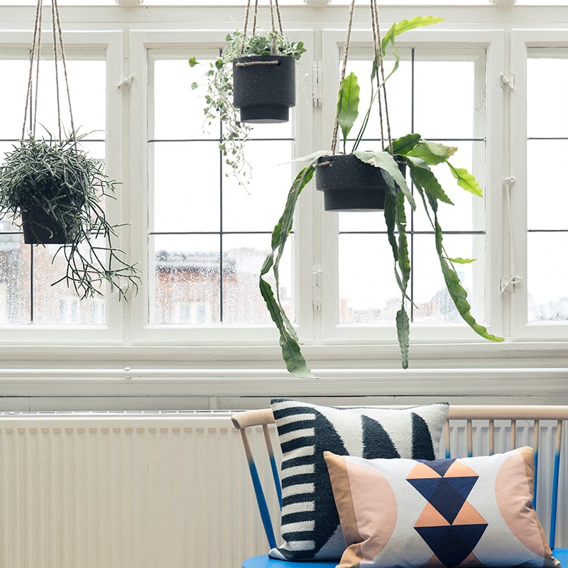 Geometric plant hangers from Ferm Living