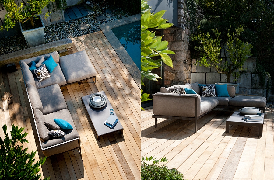 Gorgeous Natal Alu Sofa on the patio deck