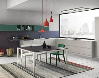 Modular Italian Kitchen With Streamlined Design And Adaptable Style