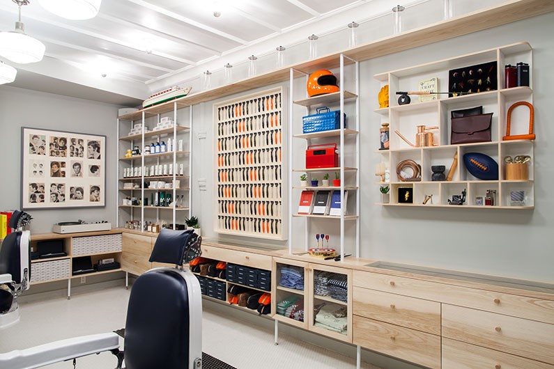 Harry's, a Soho barbershop and men's retail store designed by Fort Standard