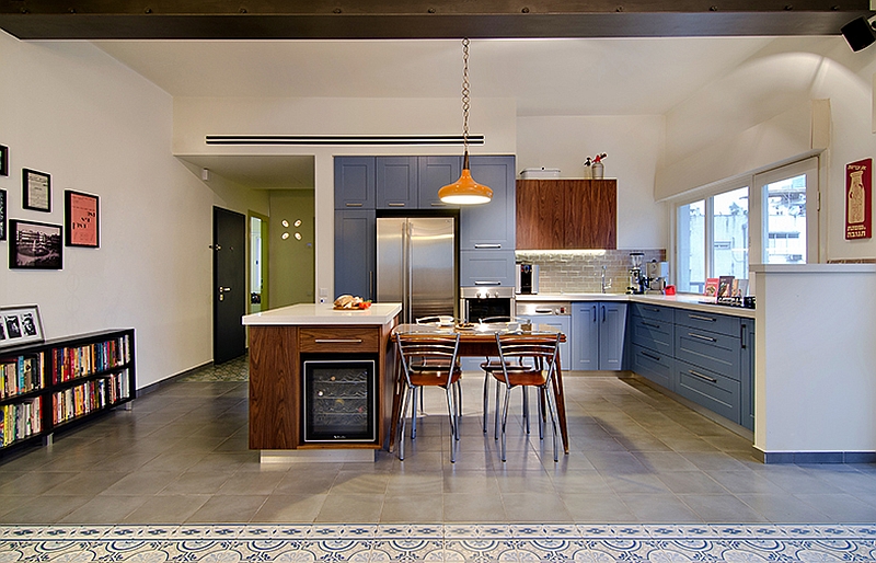 Kitchen area of the beautiful 87 square meter Tel Aviv apartment