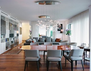 Exquisite Milan Apartment Blends Elegant Living Areas With Ample Privacy