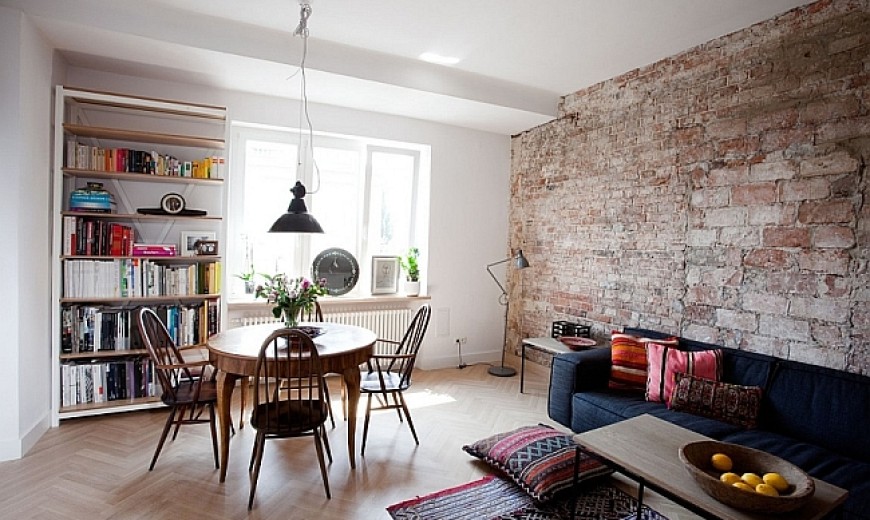 Small Private Apartment In Warsaw Gets A Bright And Cheerful Makeover