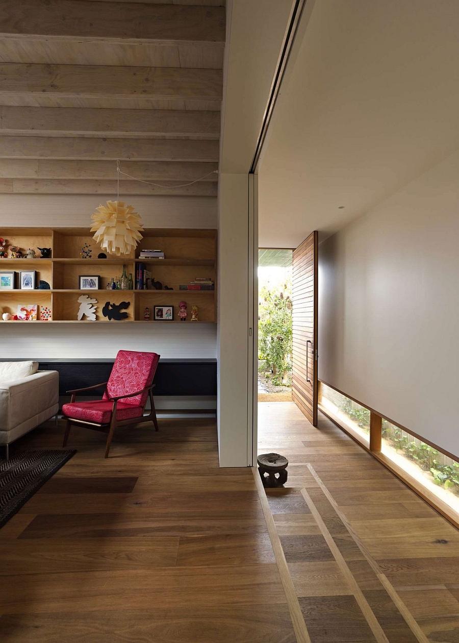 Living area of the Sydney Residence sits on an elevated platform