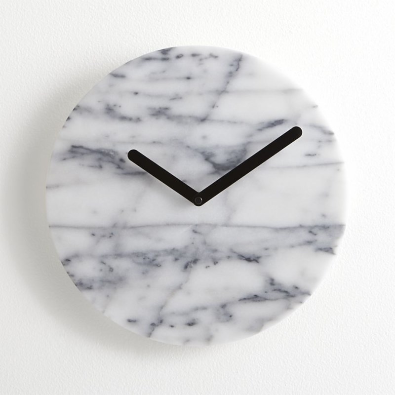 Marble wall clock