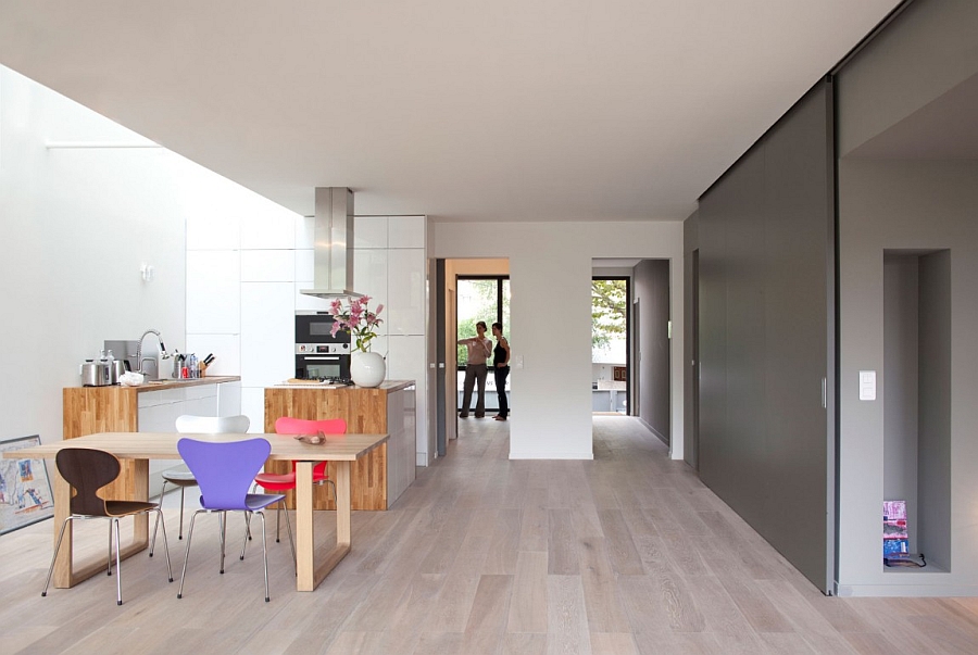 Minimal decor and stylish kitchen inside the sustainable house