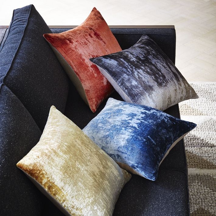 Ombre velvet pillow covers