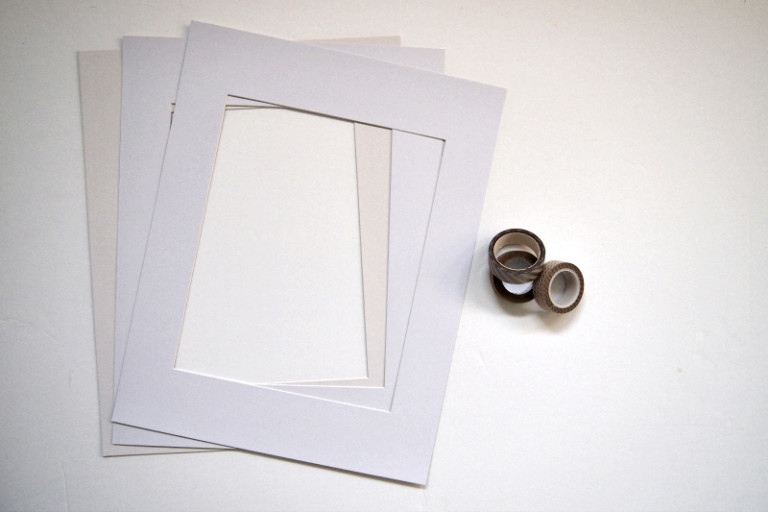 Washi Tape Picture Frame Mats DIY Project, Decorating Idea
