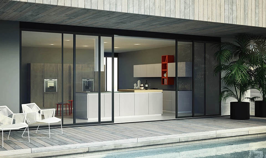 Modular Italian Kitchen With Streamlined Design And Adaptable Style