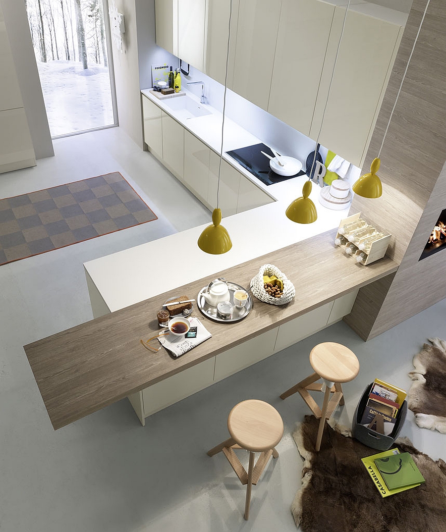 Smart modern kitchen from Pedini with compositional freedom