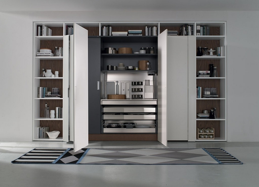 Contemporary Italian Kitchen Space Saving Versatile