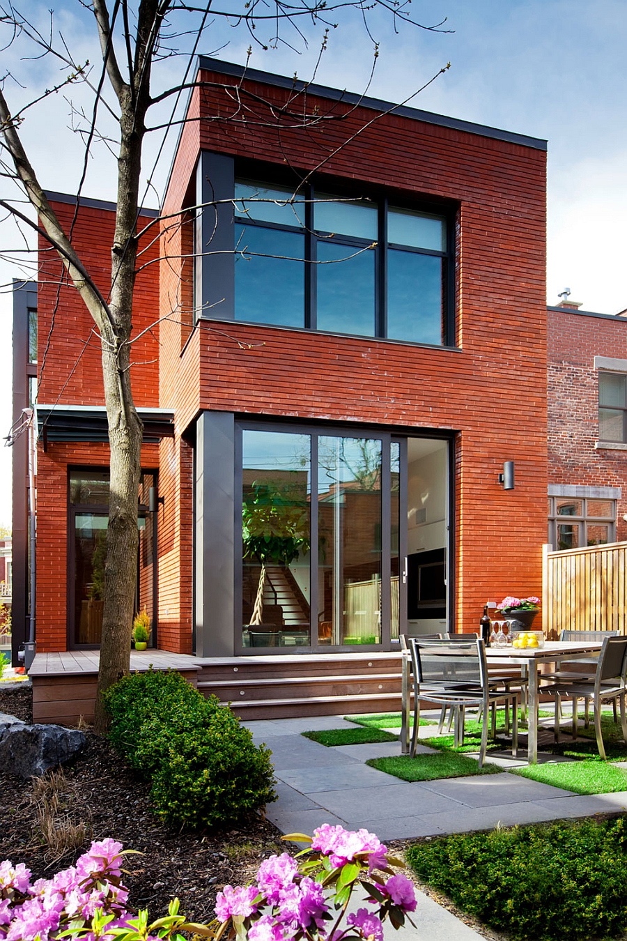 Unique Exterior of the house blends with the surrounding homes in the historic neighborhood