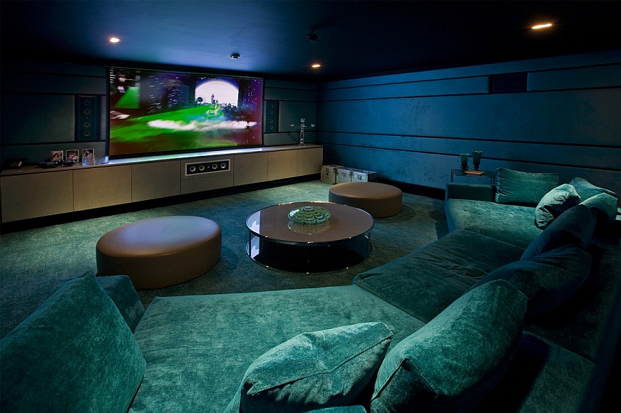 Unique home media room idea