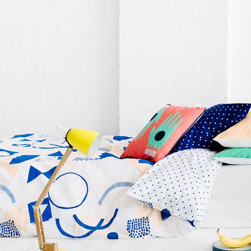 Vibrant Sketchbook bedding from Arro Home