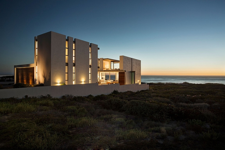 Warm lighting adds to the visual appeal of the Pearl Bay Residence