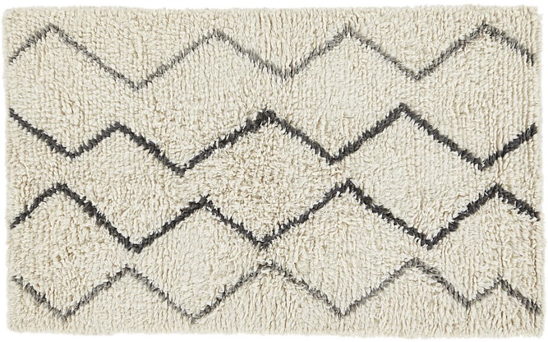 Zigzag shag rug