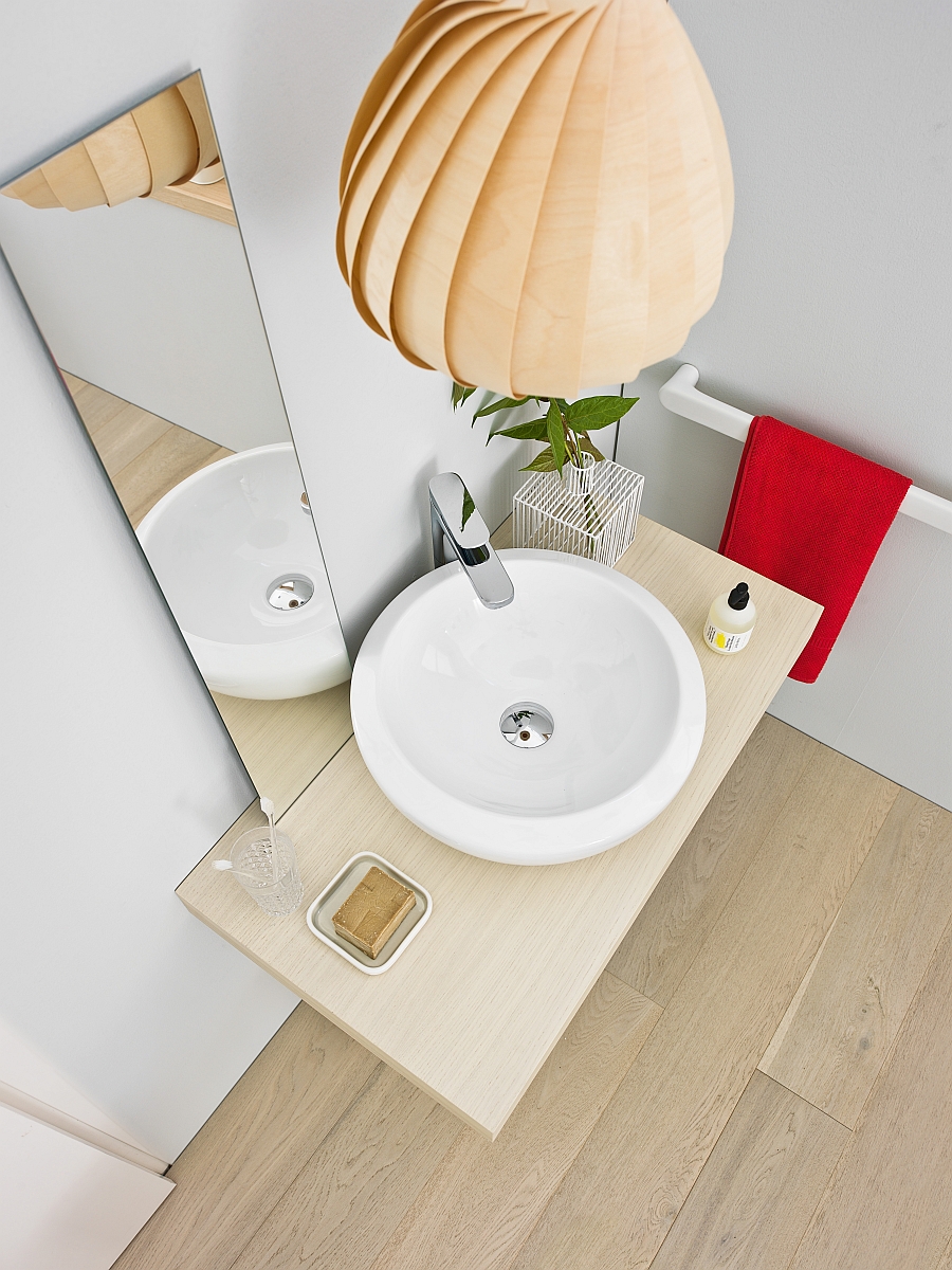 Artceram Blend washbasin fits into the tiniest of spaces