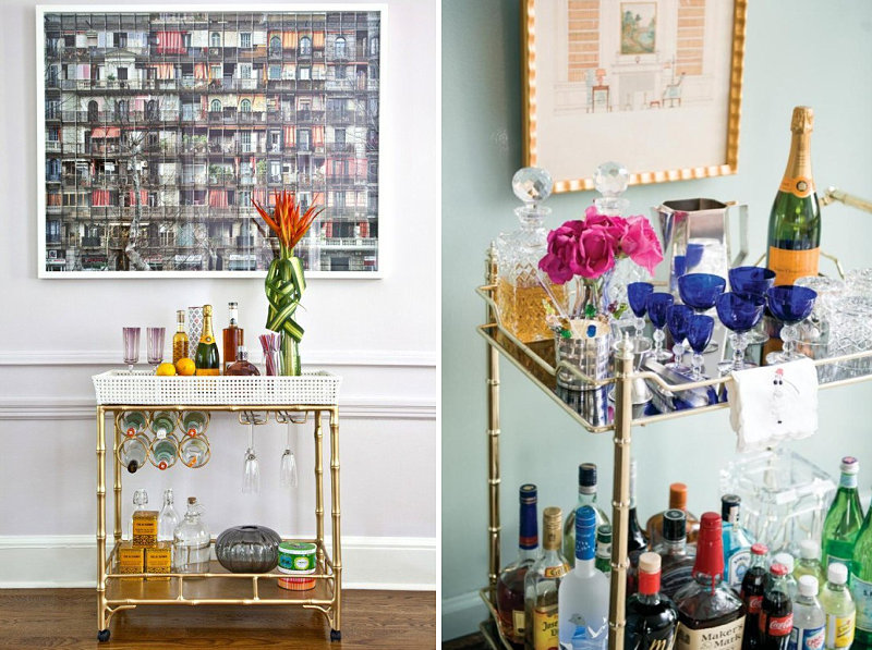 Bar cart styling ideas