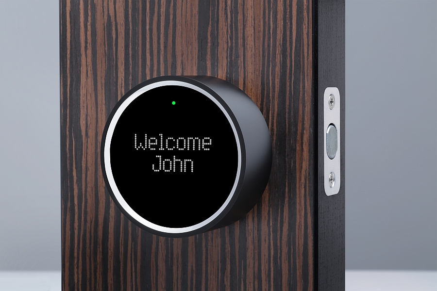 Beautiful LED display of the lovely smart lock