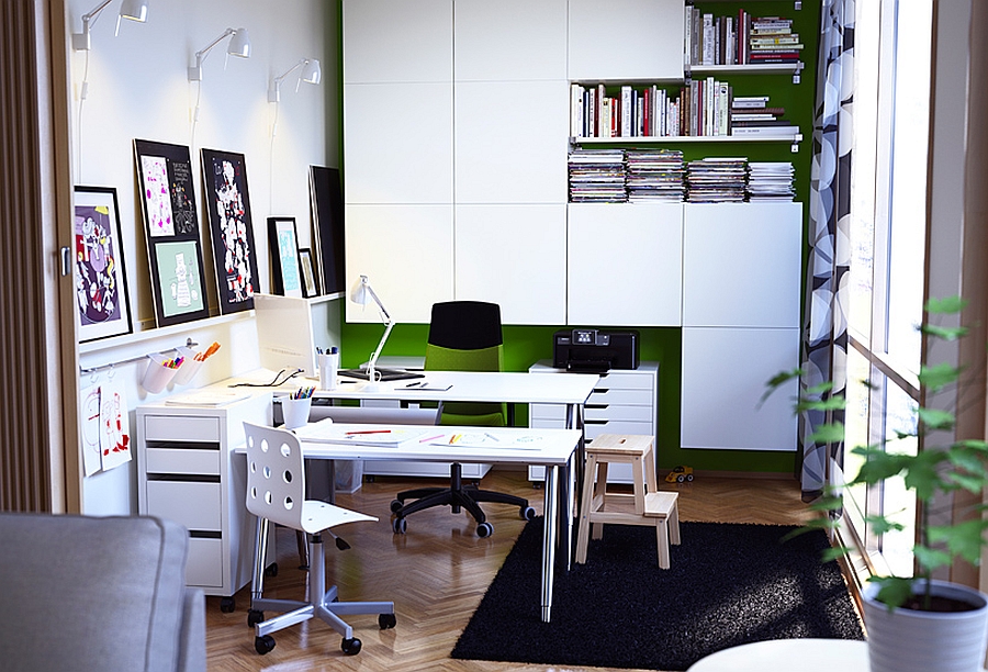 Beautiful home office composition from the Ikea Catalog