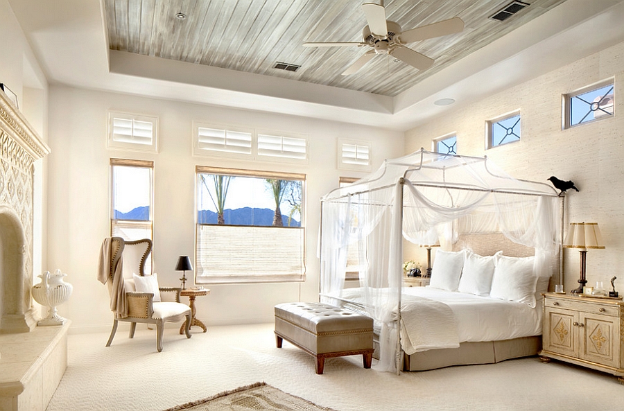 Bright and cheerful Mediterranean bedroom in Los Angeles [Design: Willetts Design & Associates]