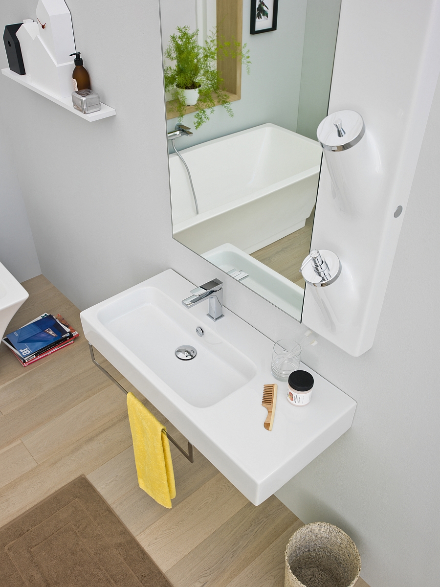 Contemporary bathroom decor and accessories that save up on space